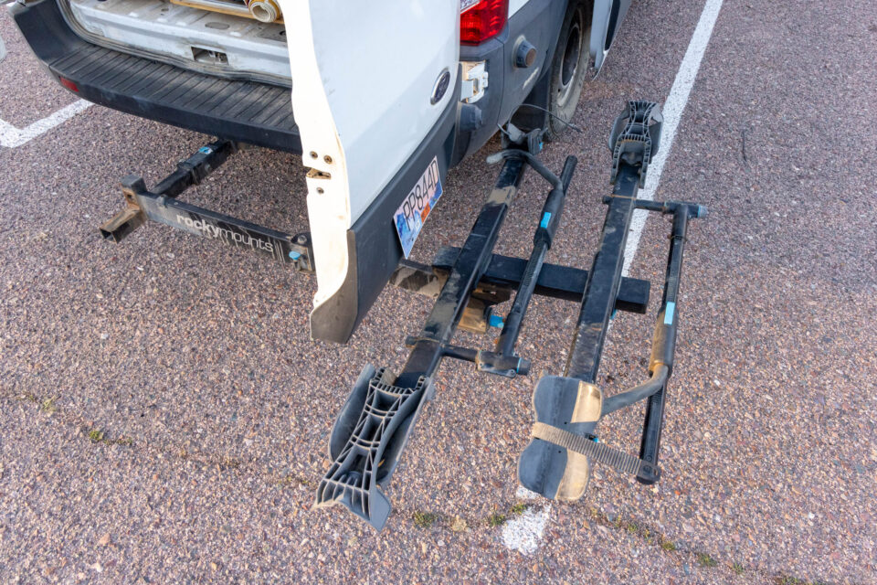 rocky mounts backstage swing away bike rack review