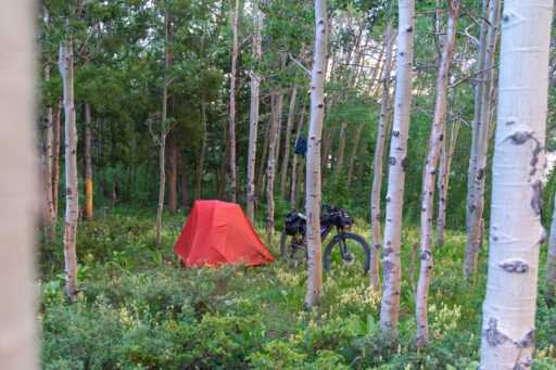 Through Fire to Snow bikepacking route