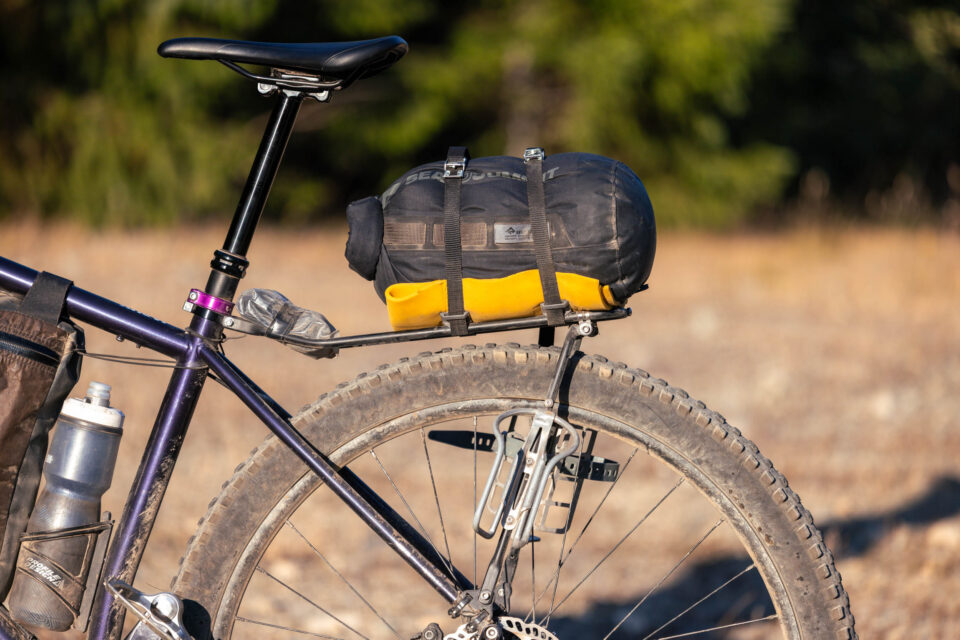 sea to summit big river dry bag rack bikepacking