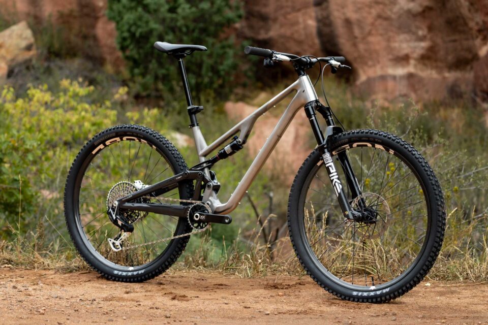 The 2026 Revel Ranger Ti has a Titanium Front and Carbon Rear Triangle