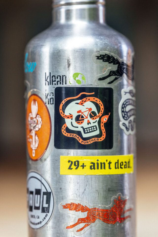 Bikepacking Skull Sticker